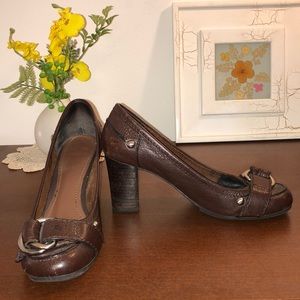 Brown chunky heel from Nine West